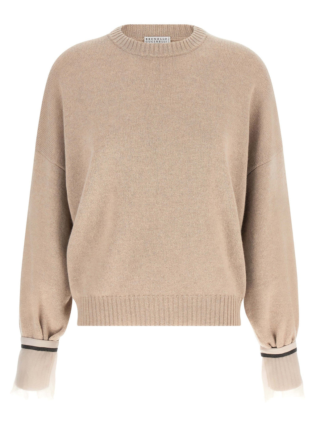 Brunello Cucinelli Beige Cashmere Cardigan