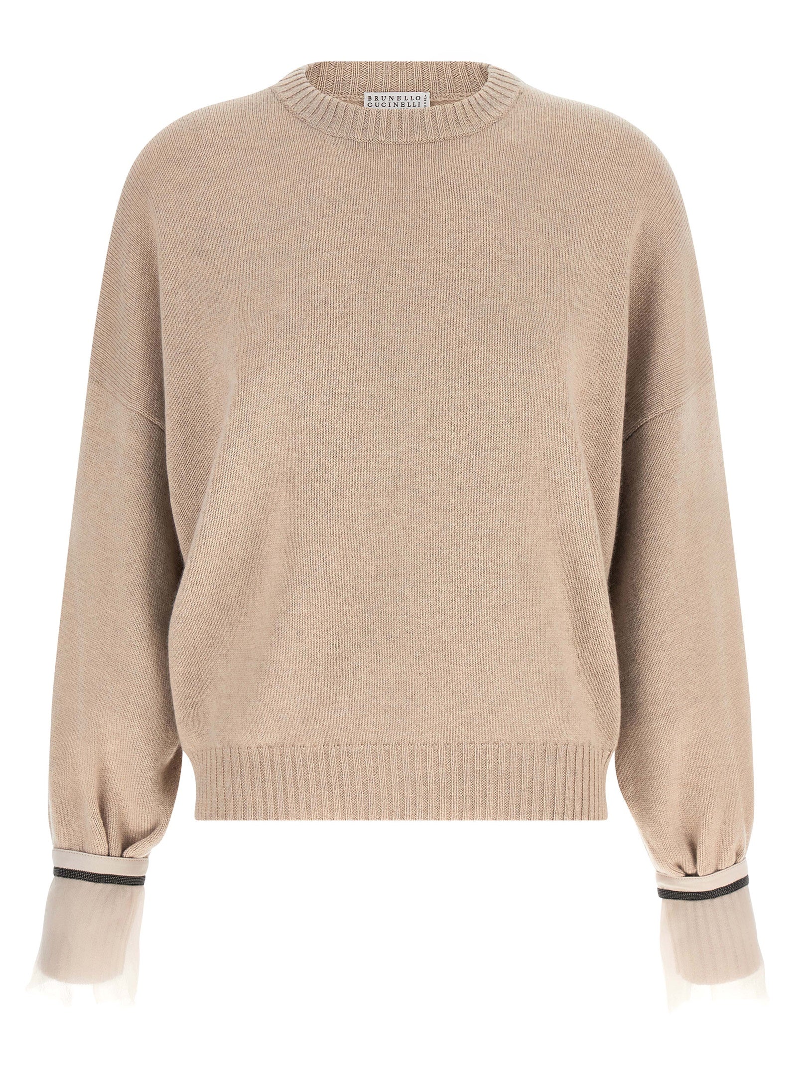 Brunello Cucinelli Beige Cashmere Cardigan