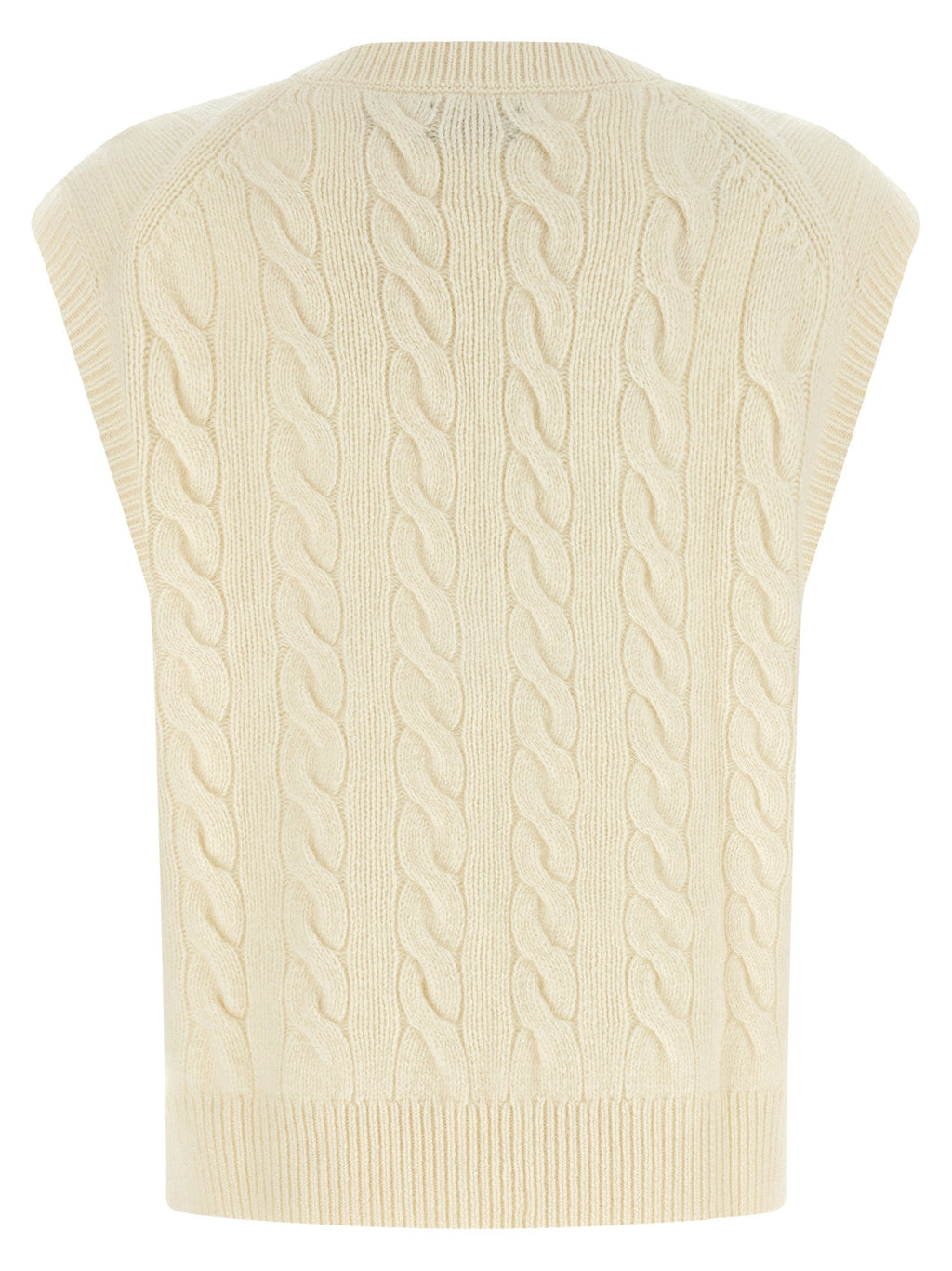 Polo Ralph Lauren White Wool Sleeveless Jacket