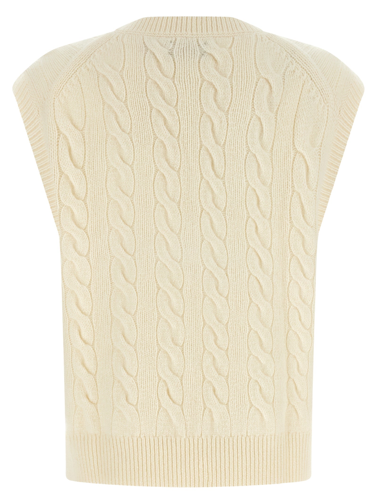 Polo Ralph Lauren White Wool Sleeveless Jacket