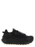 Moncler Black Leather Athletic Sneakers