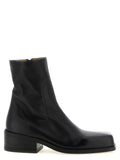 Marsell Black Calfskin Ankle Boots