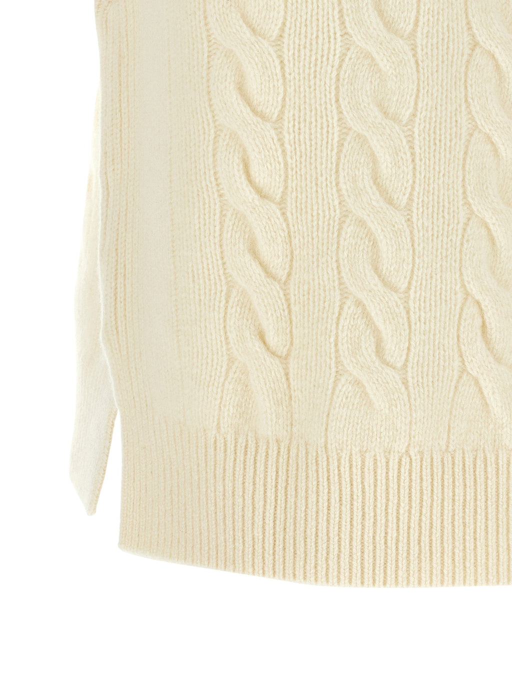 Polo Ralph Lauren White Wool Sleeveless Jacket