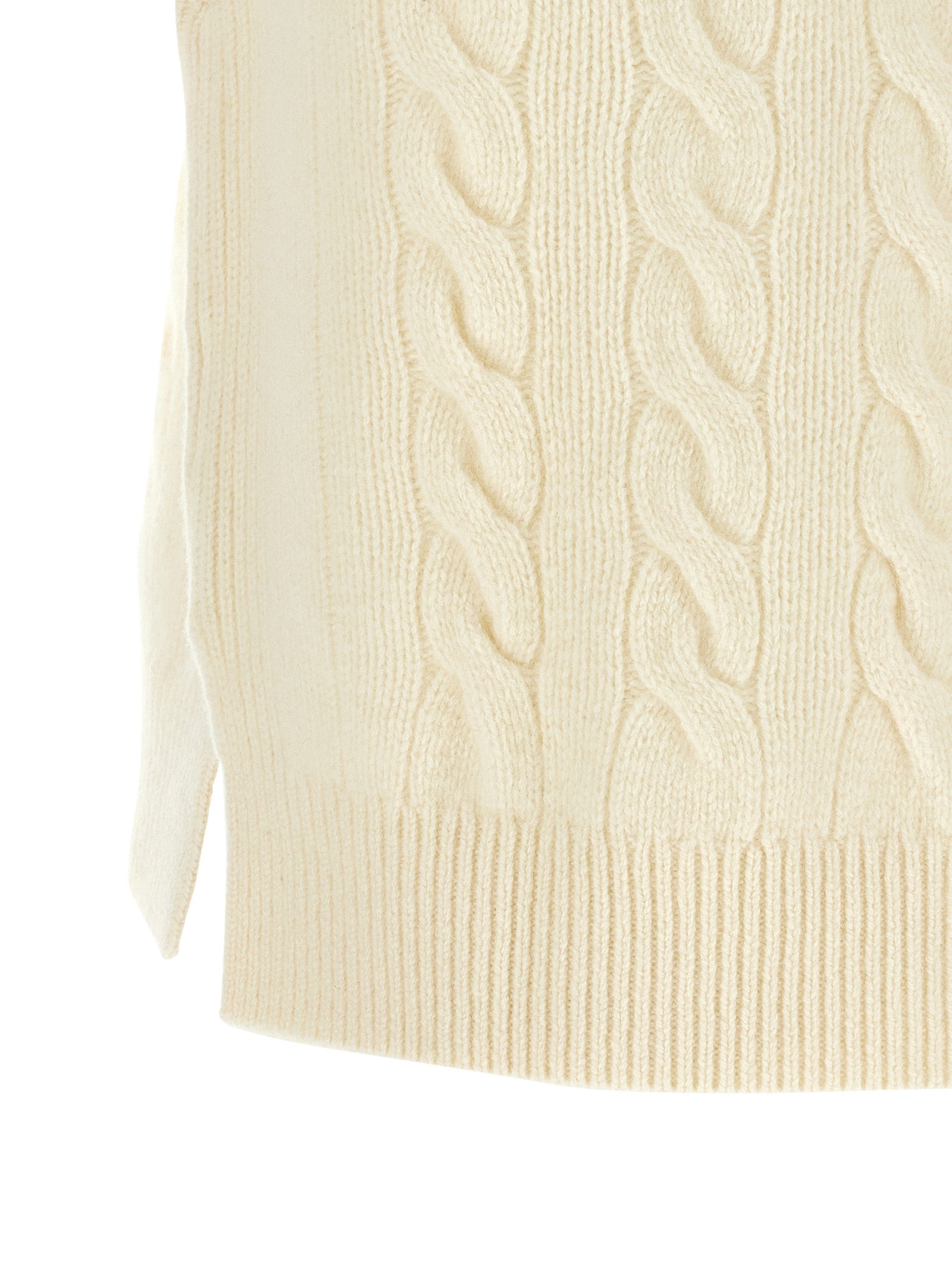 Polo Ralph Lauren White Wool Sleeveless Jacket