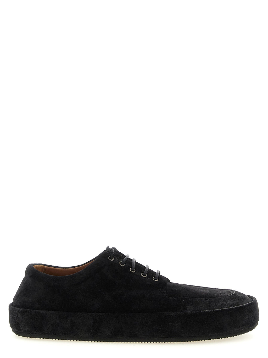 Marsell Black Calfskin Oxfords And Derbies