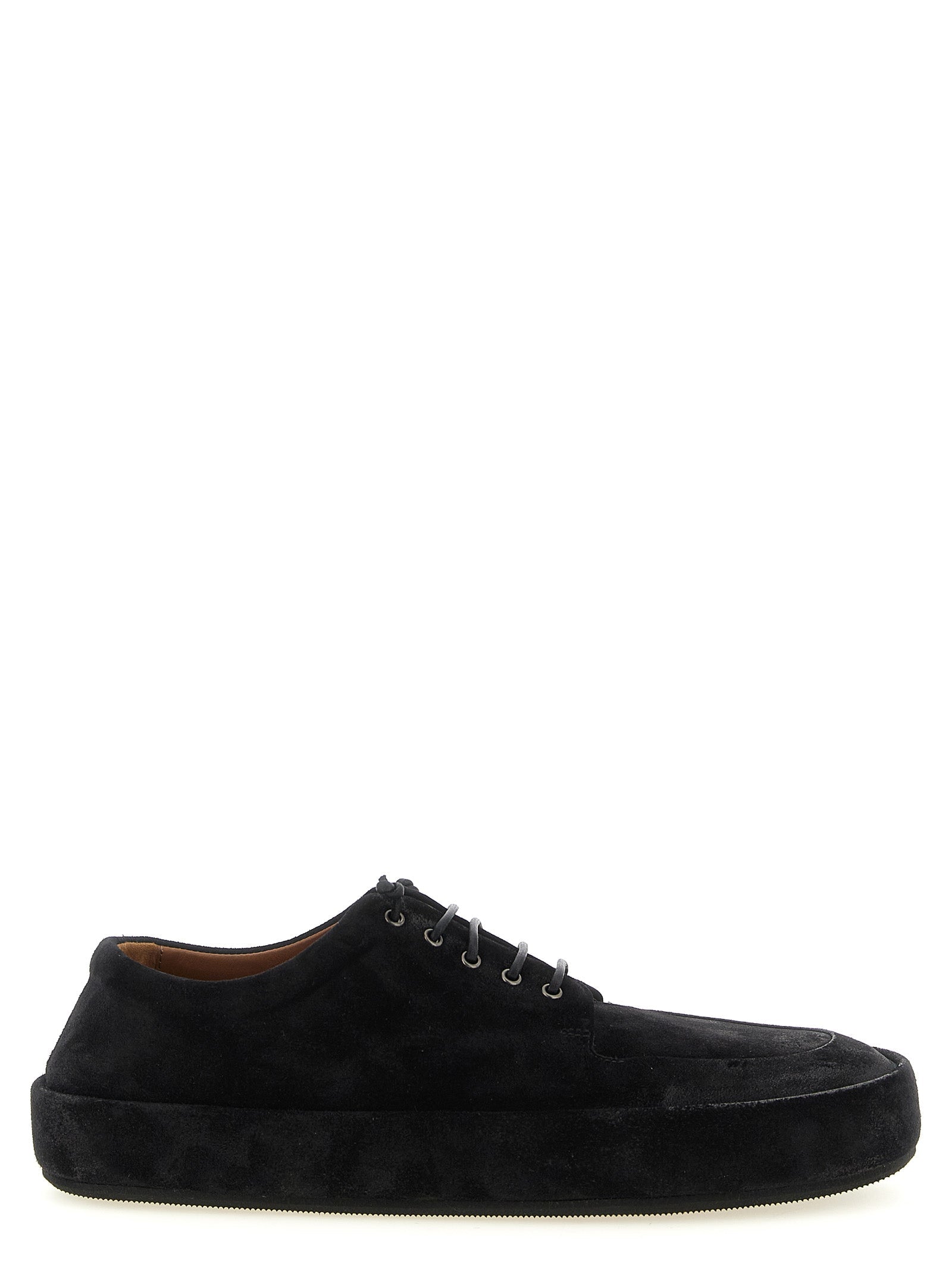 Marsell Black Calfskin Oxfords And Derbies