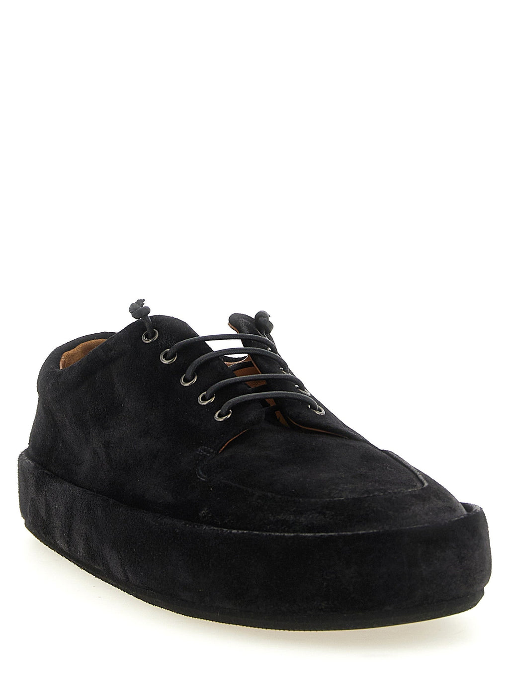 Marsell Black Calfskin Oxfords And Derbies