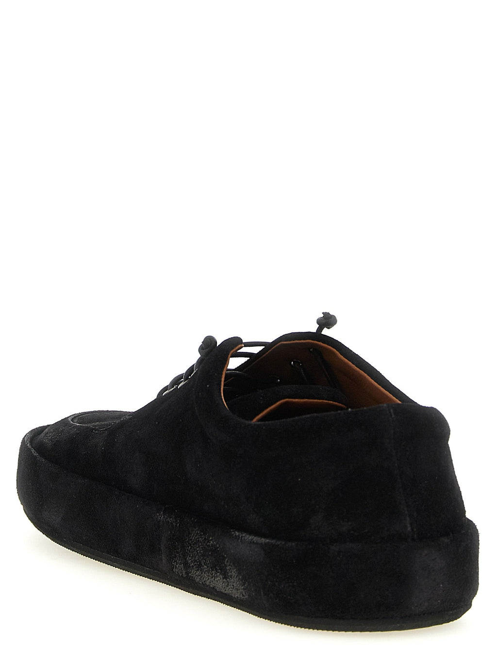Marsell Black Calfskin Oxfords And Derbies