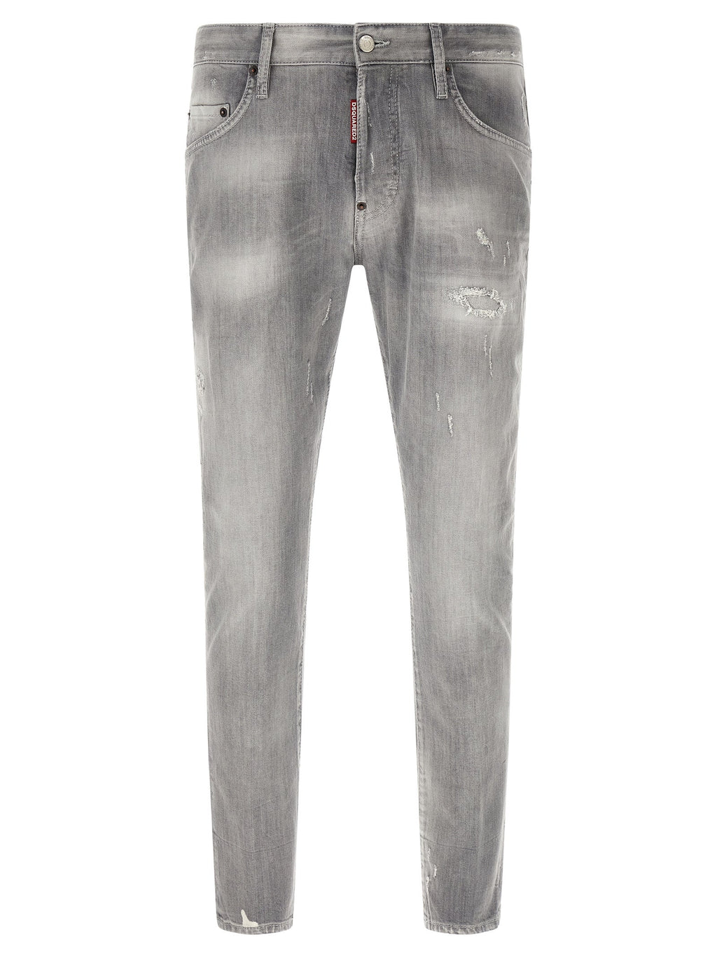 Dsquared² Gray Cotton Tapered Jeans