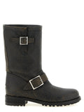 Jimmy Choo Black Leather Ankle Boots