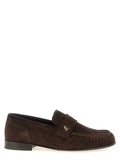 Jimmy Choo Brown Leather Slip-On Loafers