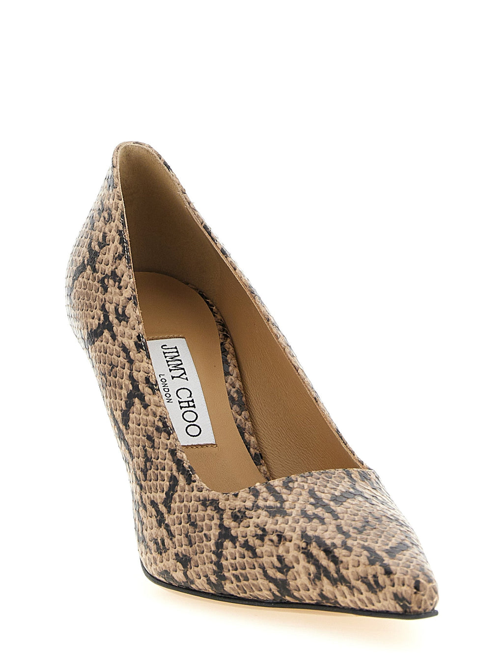 Jimmy Choo Brown Leather High Heel Pumps