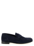 Jimmy Choo Blue Leather Slip-On Loafers