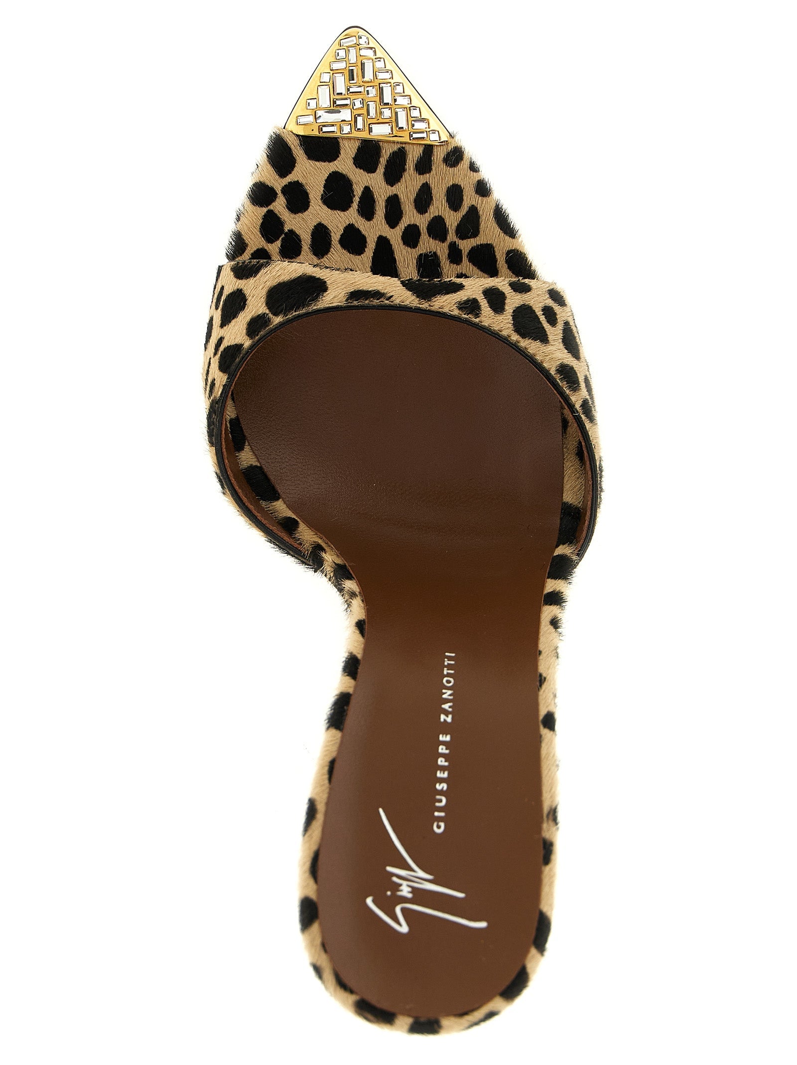 Giuseppe Zanotti Multicolor Calfskin Stiletto Heel Sandals