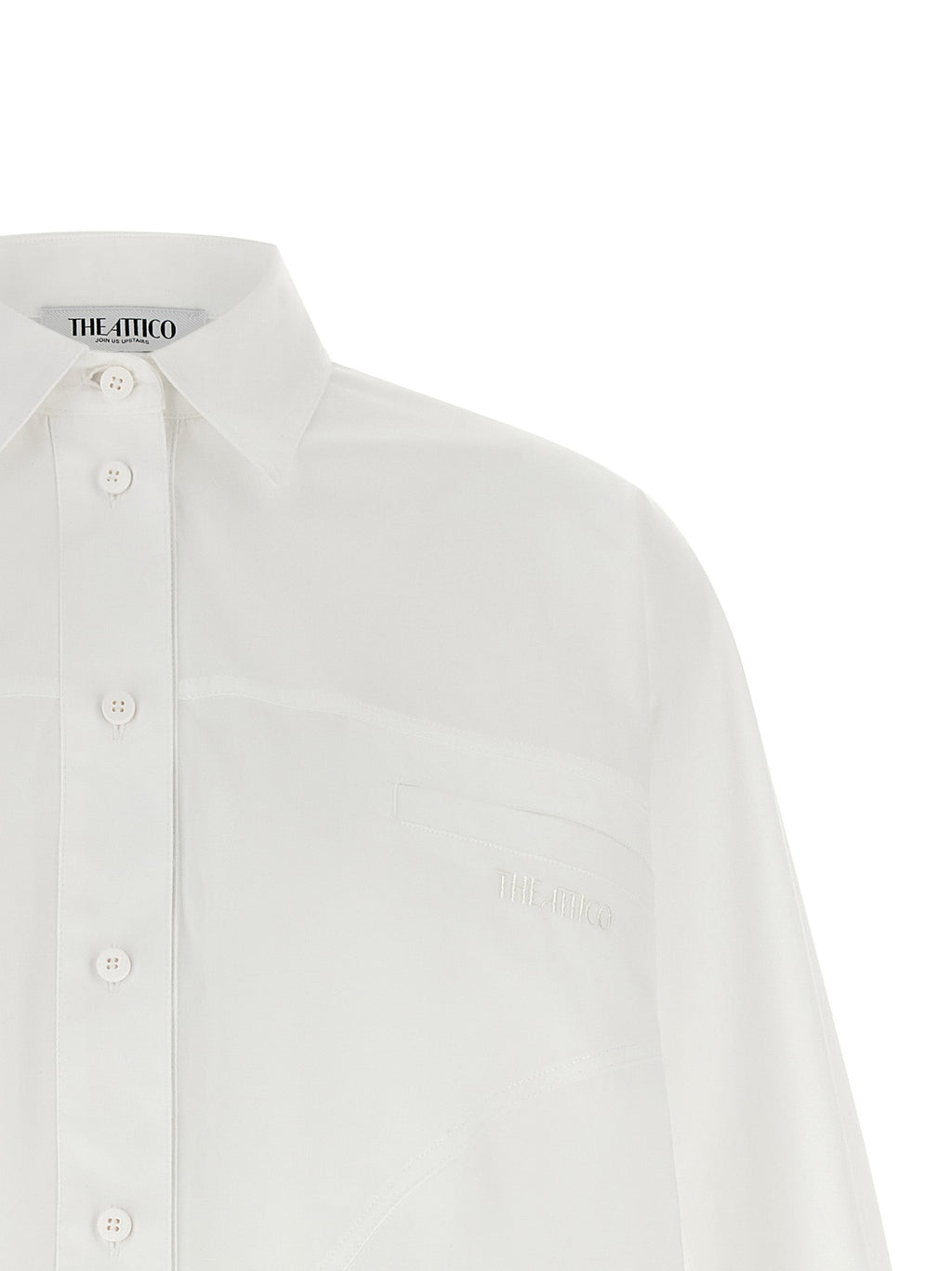 The Attico White Cotton Blouse