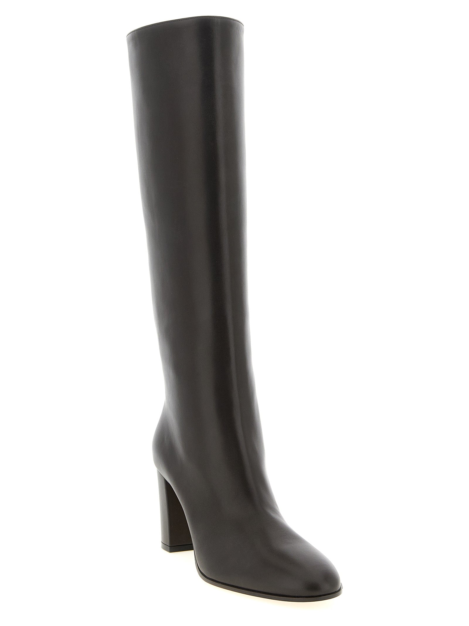 Gianvito Rossi Brown Calfskin Over The Knee