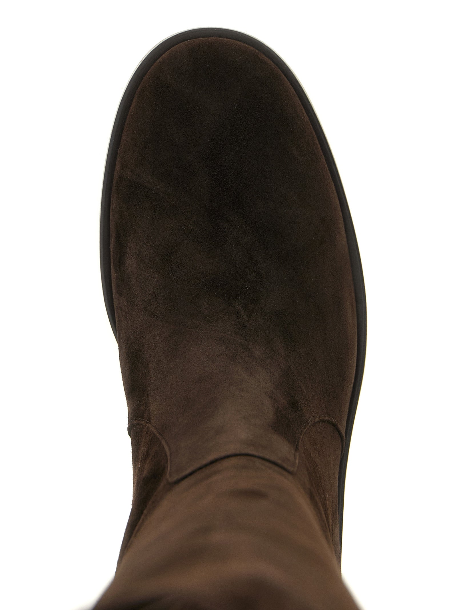 Gianvito Rossi Brown Suede Leather Over The Knee