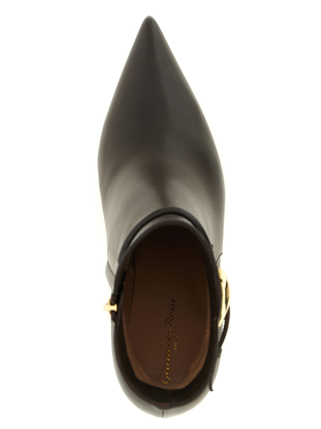 Gianvito Rossi Brown Lamb Leather Ankle Boots