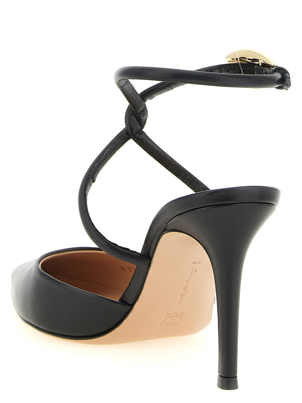 Gianvito Rossi Black Lamb Leather High Heel Pumps