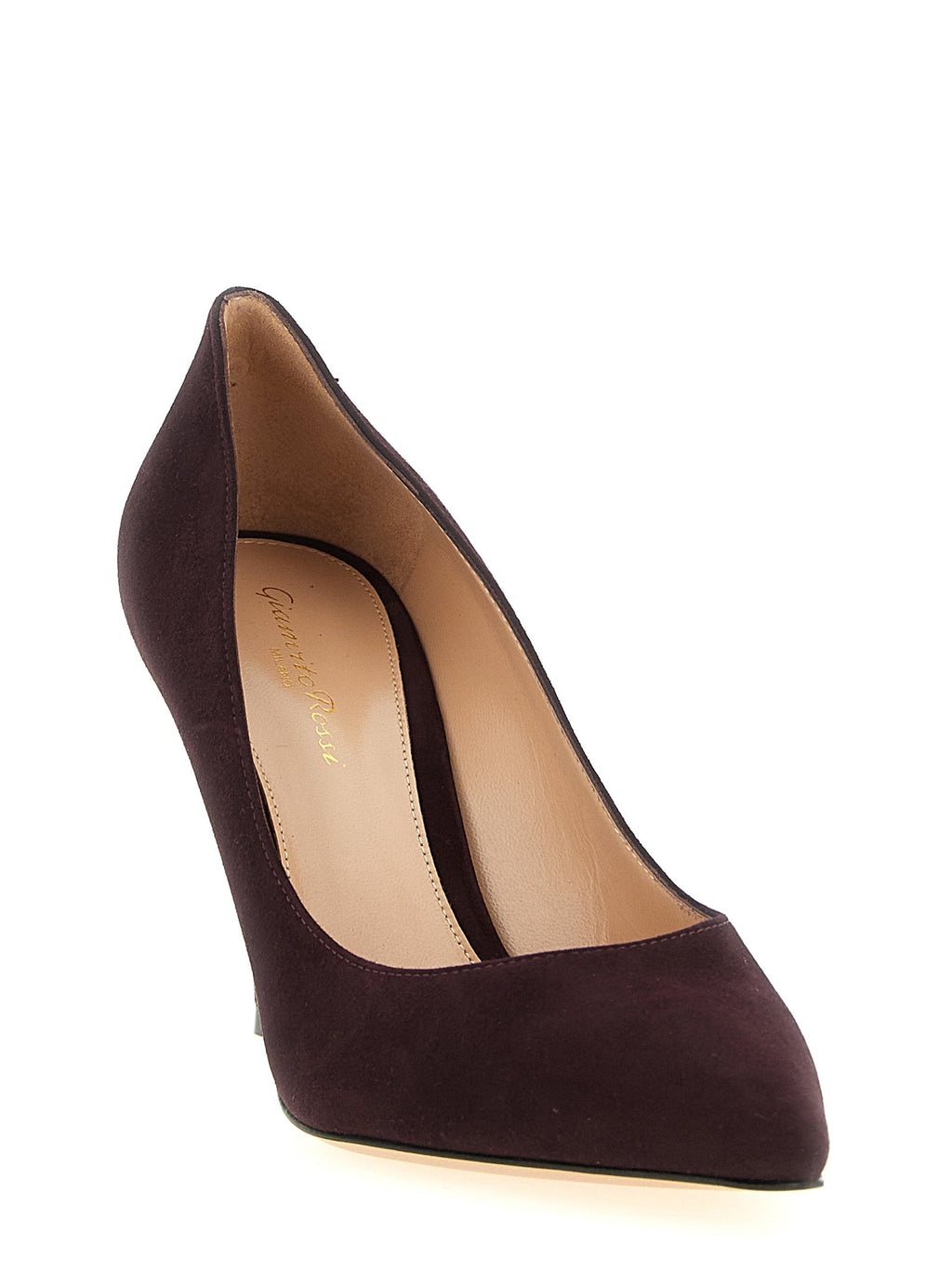 Gianvito Rossi Bordeaux Suede Leather High Heel Pumps