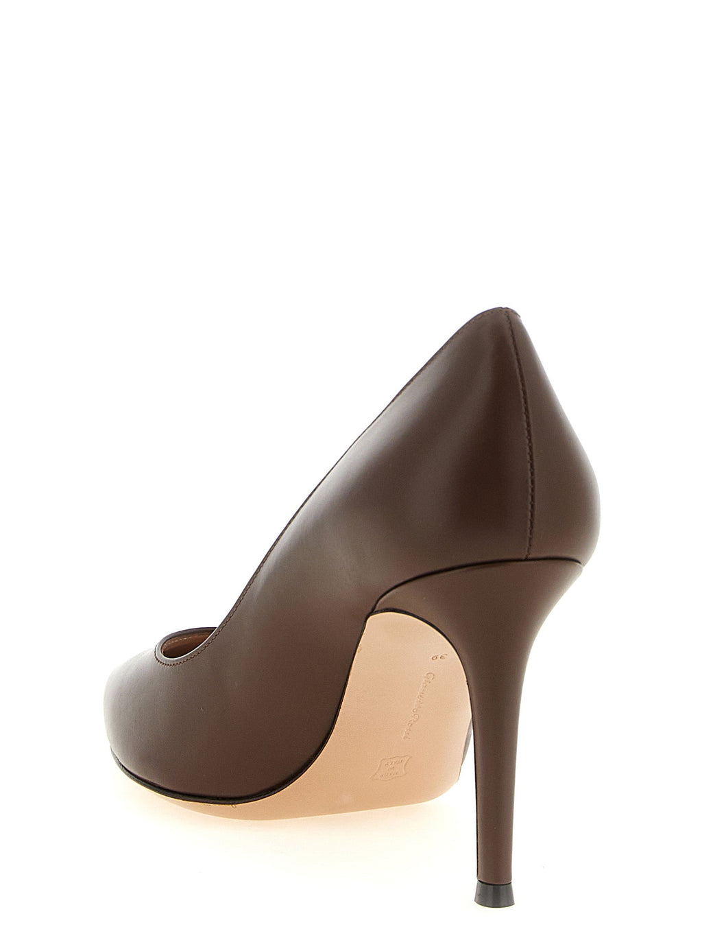 Gianvito Rossi Brown Calfskin High Heel Pumps