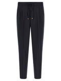 Brunello Cucinelli Blue Virgin Wool Casual Pants