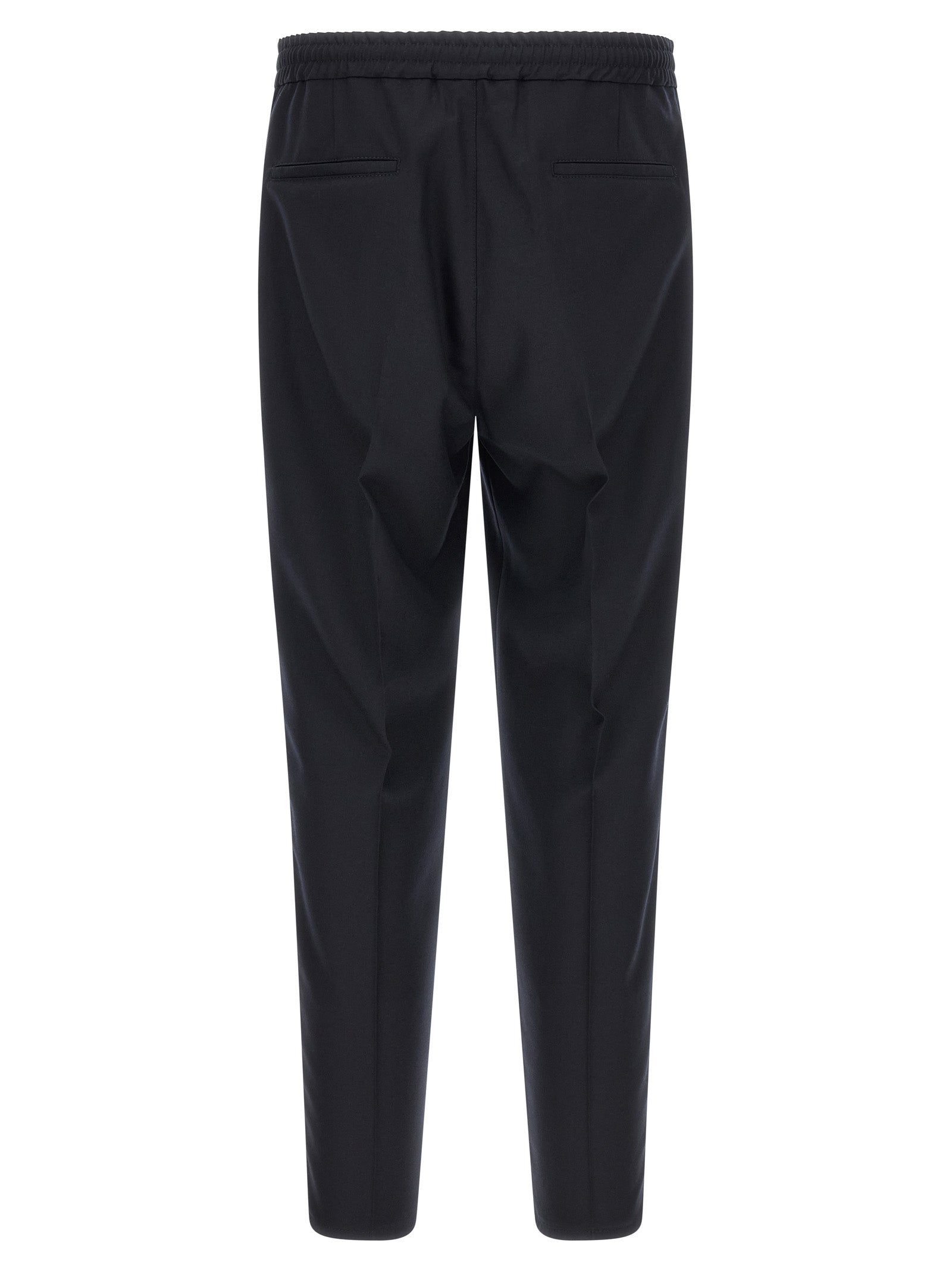 Brunello Cucinelli Blue Virgin Wool Casual Pants