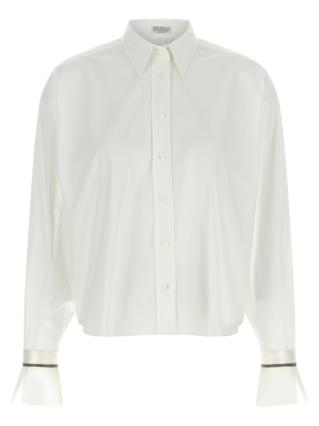 Brunello Cucinelli White Cotton Blouse