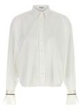 Brunello Cucinelli White Cotton Blouse