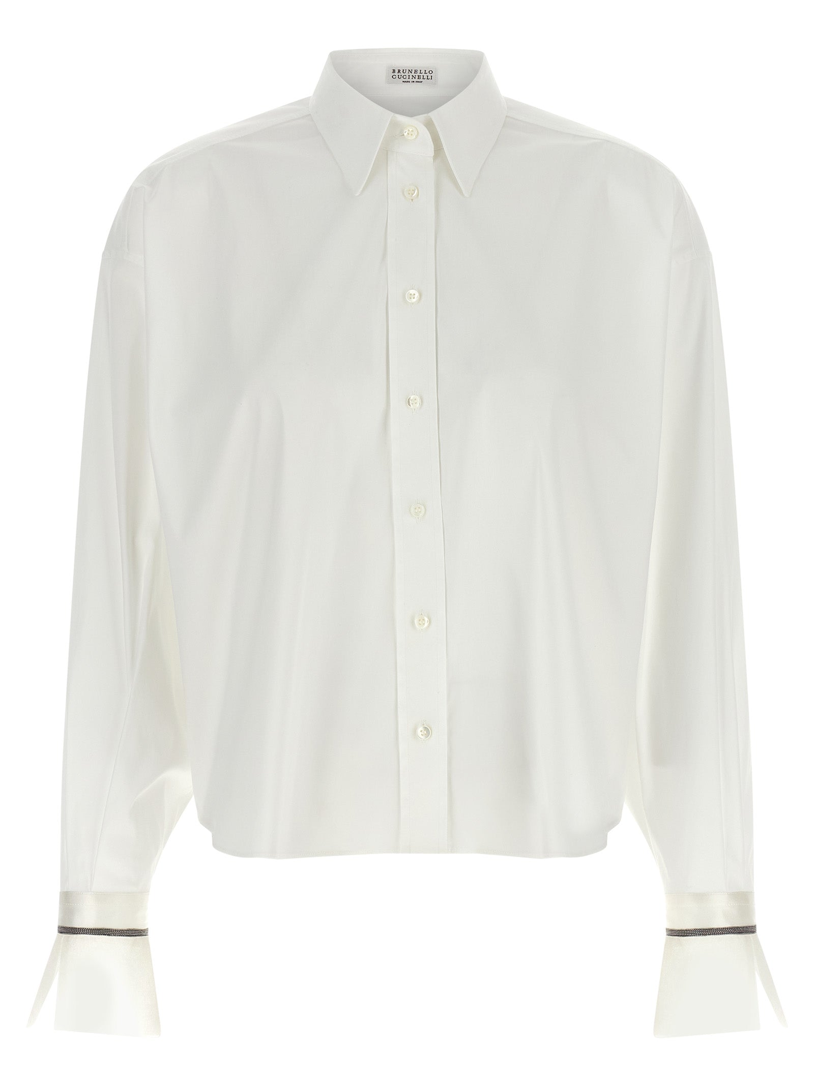 Brunello Cucinelli White Cotton Blouse