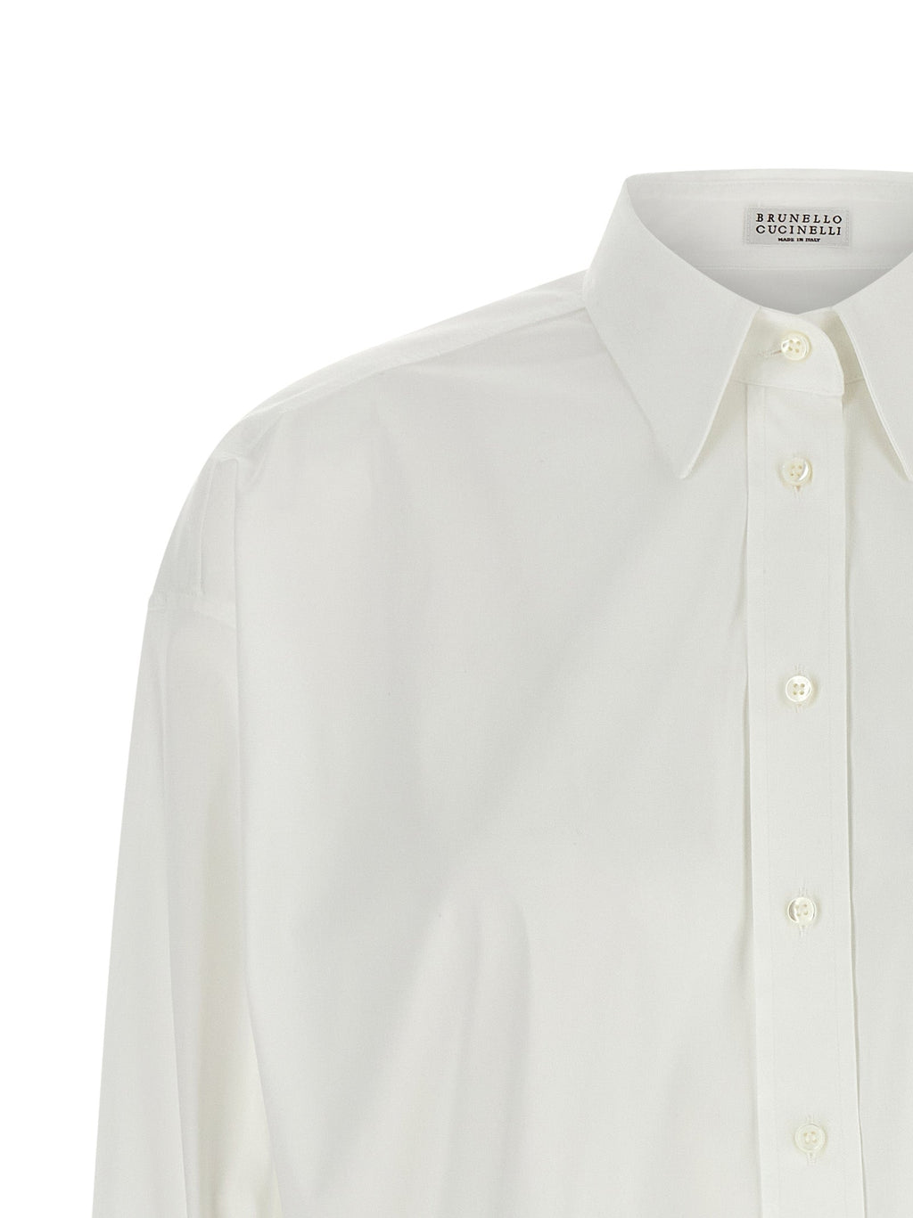Brunello Cucinelli White Cotton Blouse
