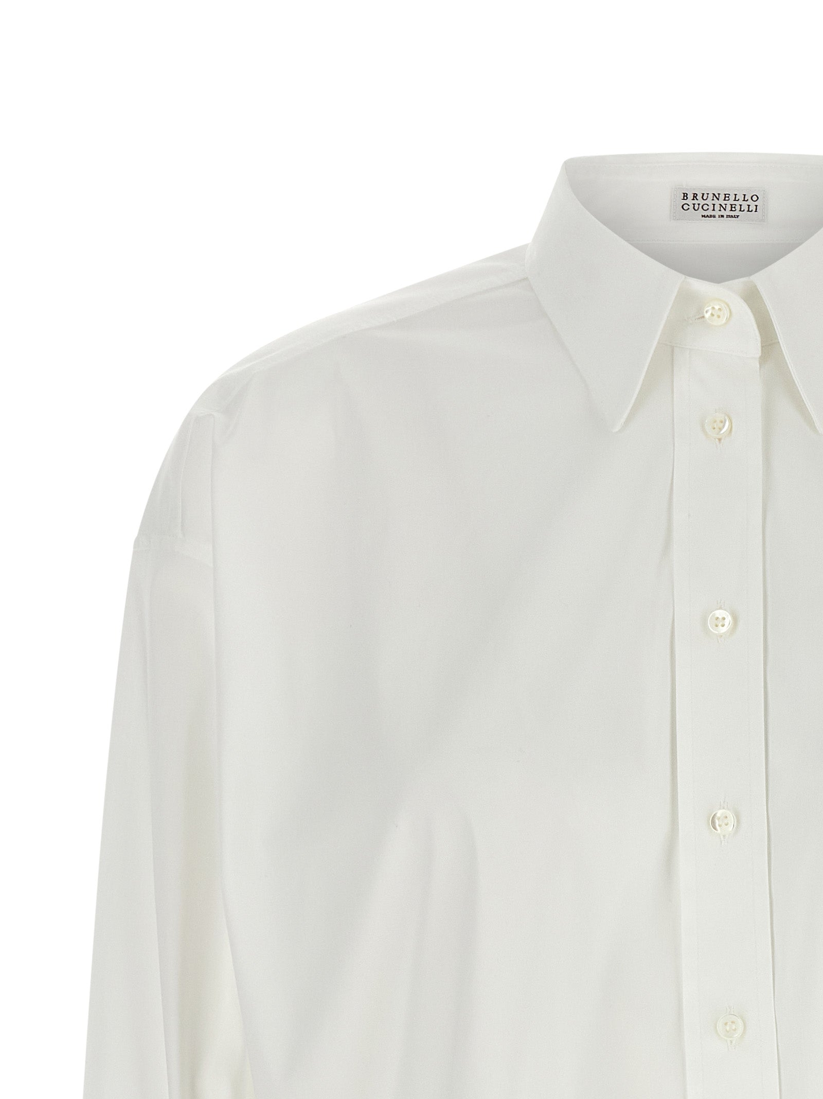 Brunello Cucinelli White Cotton Blouse