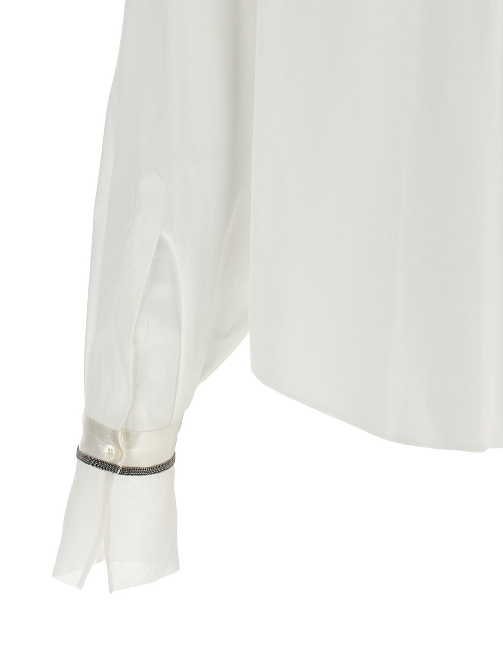 Brunello Cucinelli White Cotton Blouse