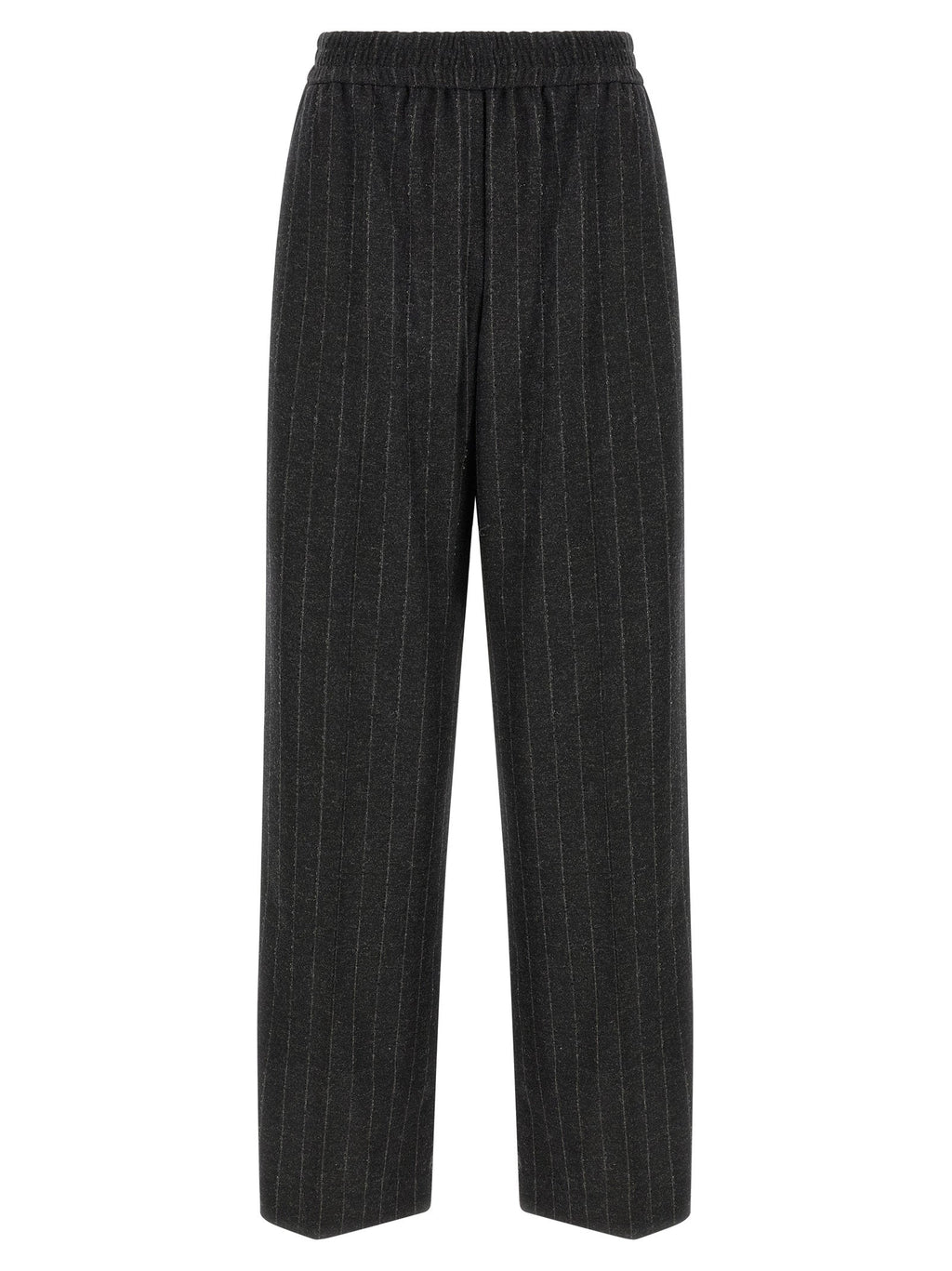 Brunello Cucinelli Gray Virgin Wool Casual Pants