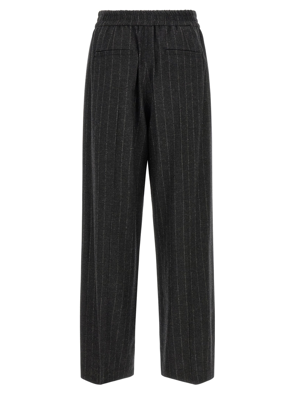 Brunello Cucinelli Gray Virgin Wool Casual Pants