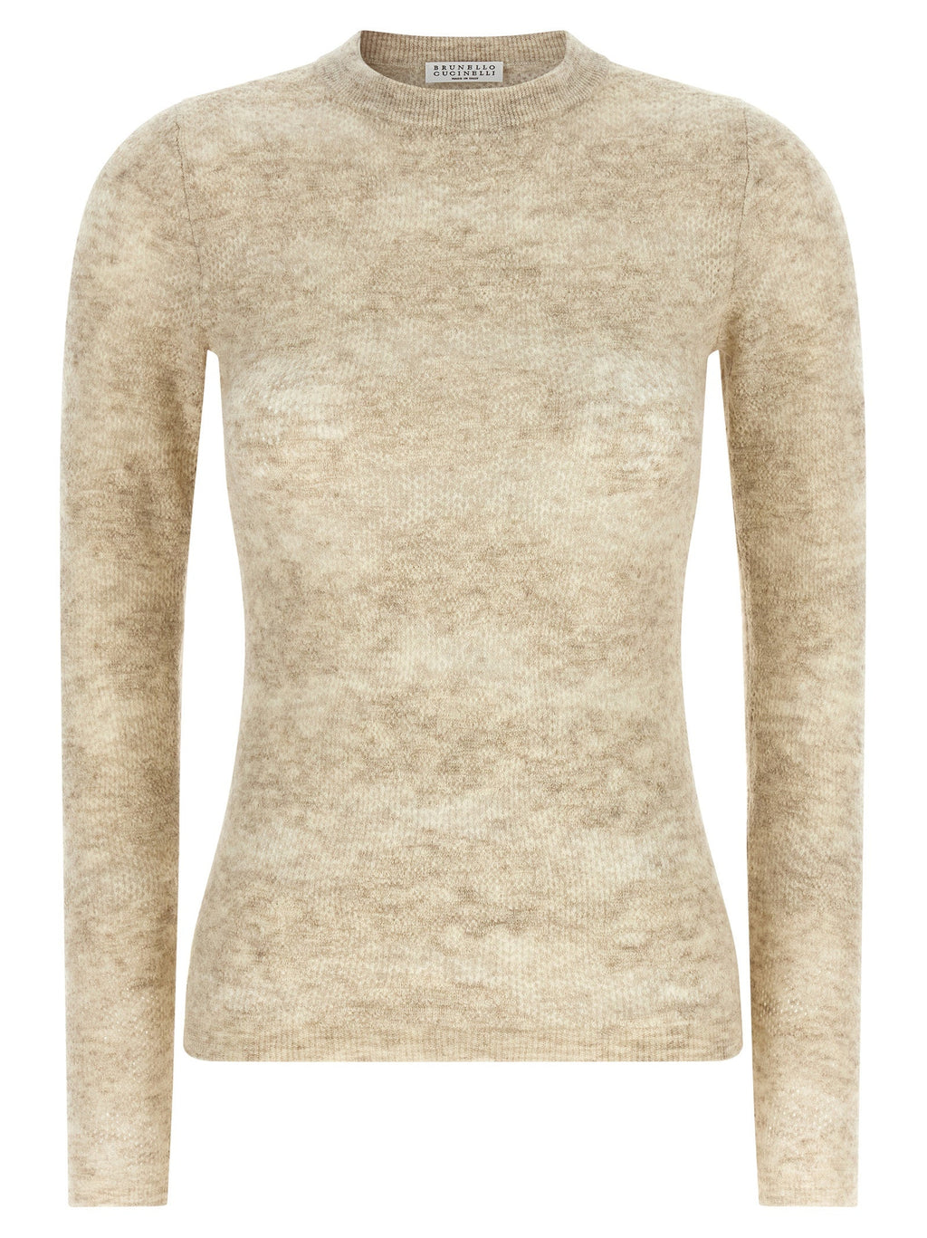 Brunello Cucinelli Beige Silk Cardigan