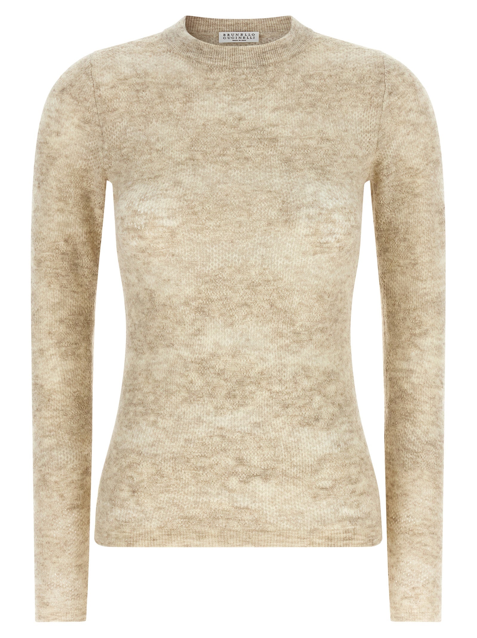 Brunello Cucinelli Beige Silk Cardigan