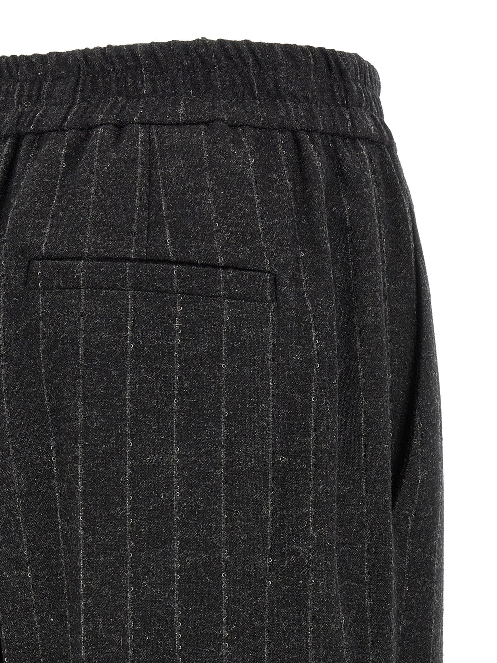 Brunello Cucinelli Gray Virgin Wool Casual Pants