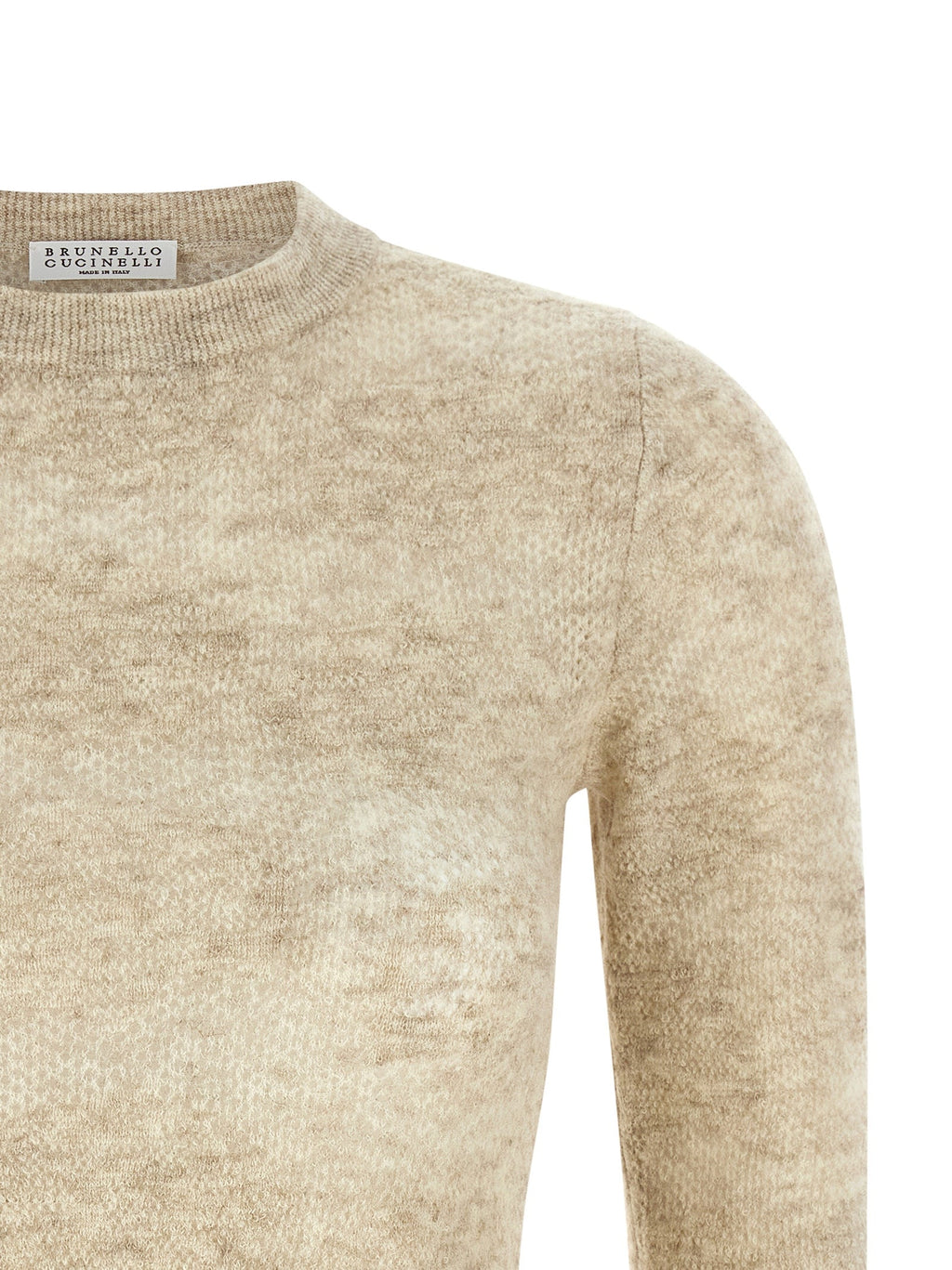 Brunello Cucinelli Beige Silk Cardigan
