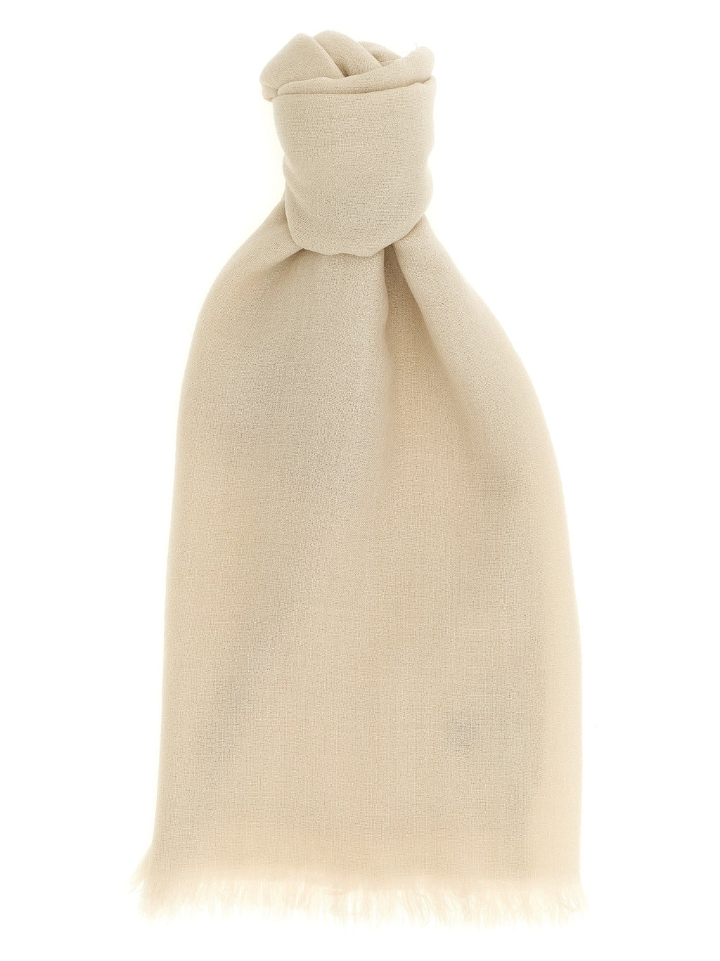 Brunello Cucinelli Beige Cashmere Scarf