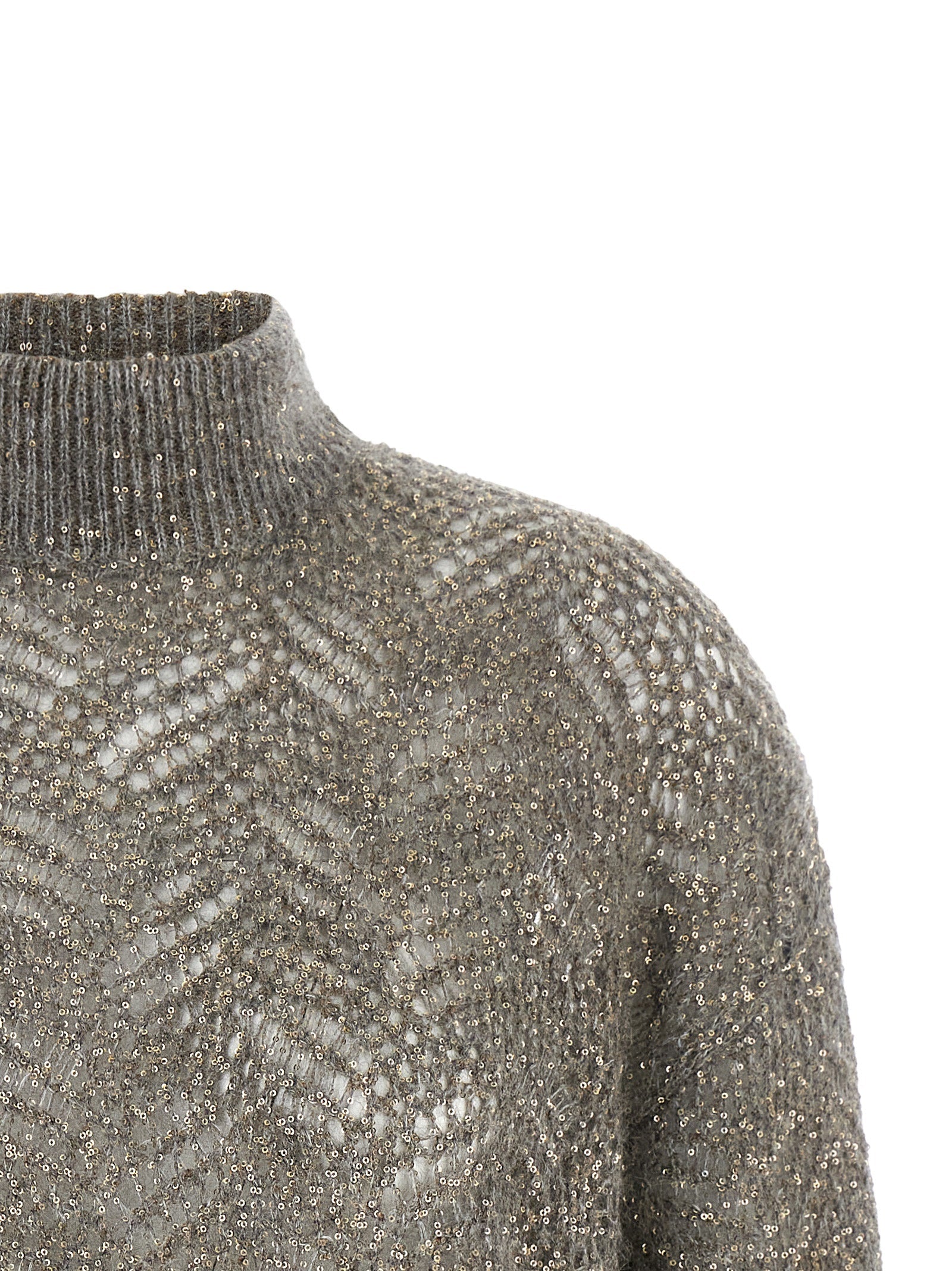 Brunello Cucinelli Gray Polyamide Cardigan