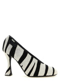 Moschino Bicolor Calfskin High Heel Pumps