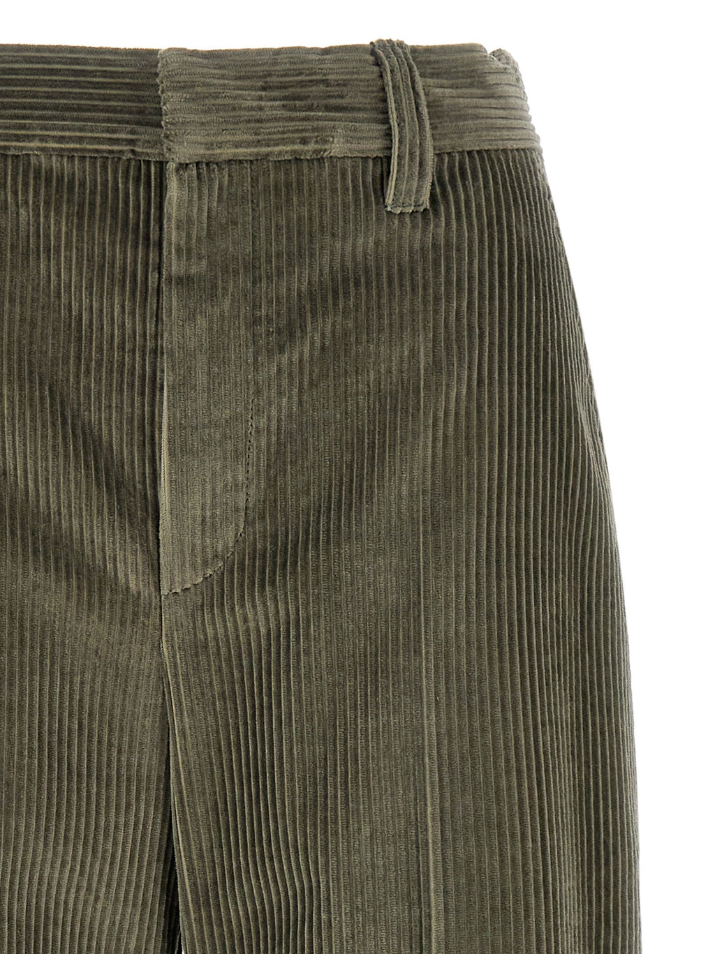 Brunello Cucinelli Bicolor Cotton Flared Pants