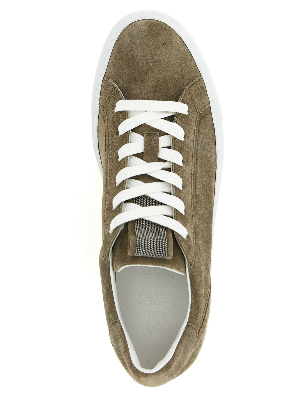 Brunello Cucinelli Gray Calfskin Low Top Sneakers Brunello Cucinelli