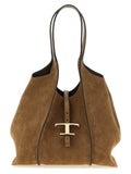Tod's Brown Calfskin Tote Bag