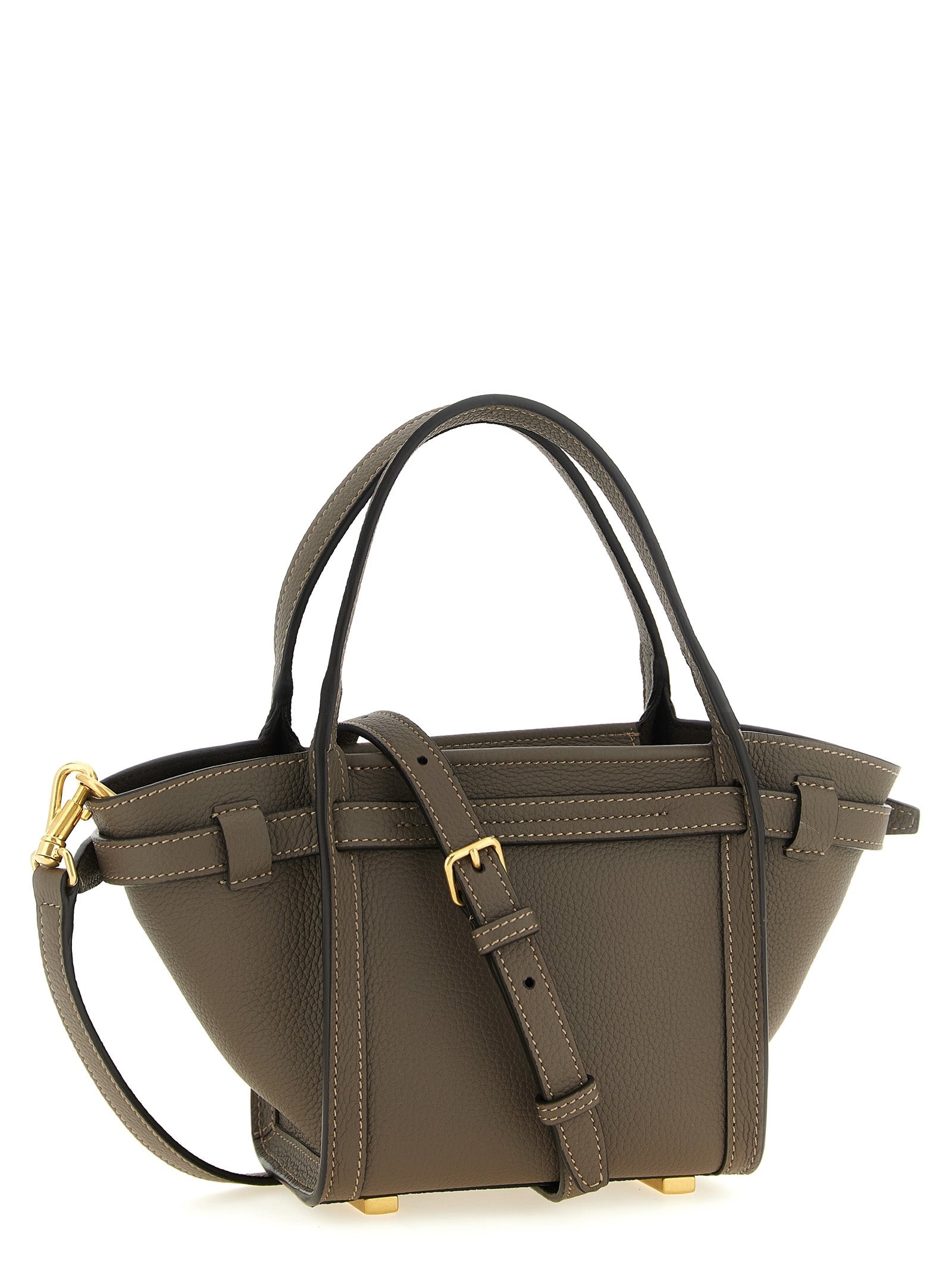 Tod's Gray Calfskin Tote Bag