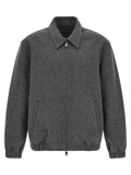 GIORGIO BRATO Gray Wool Full-Length Jacket