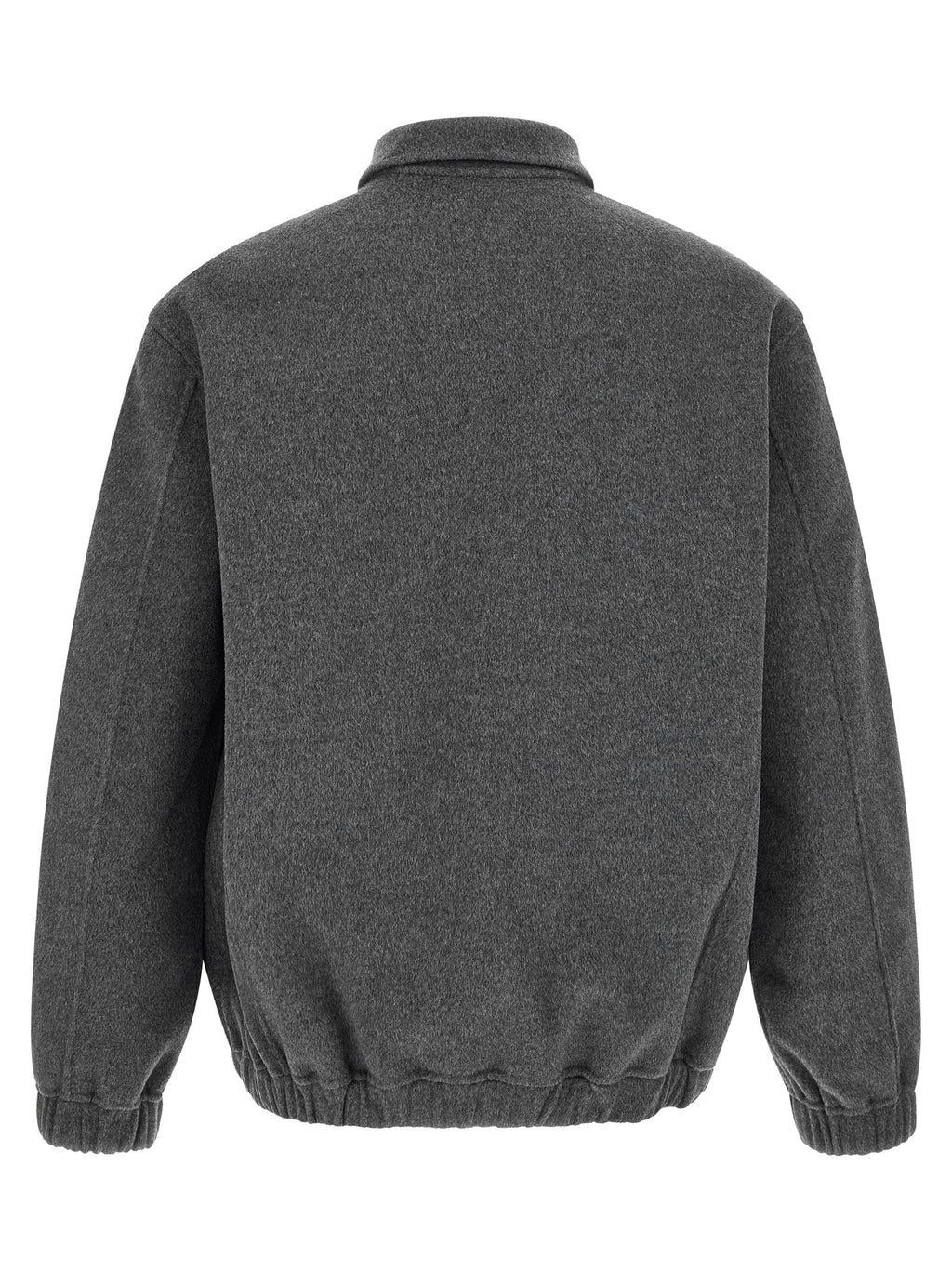 GIORGIO BRATO Gray Wool Full-Length Jacket