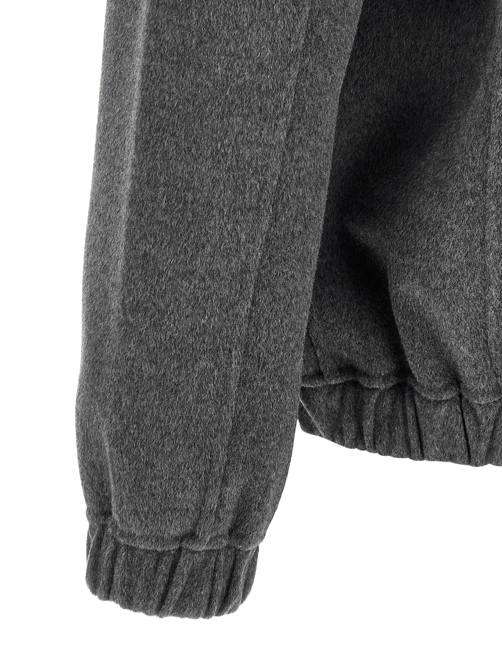 GIORGIO BRATO Gray Wool Full-Length Jacket