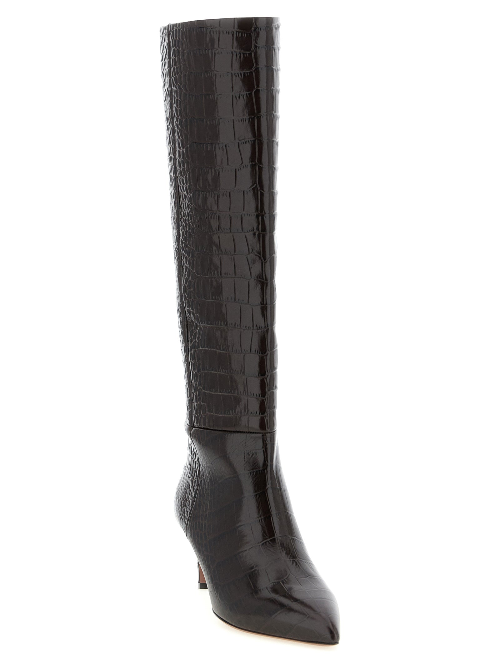 Paris Texas Brown Calfskin Over The Knee